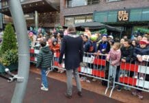 Sint kwam met brandweerwagen