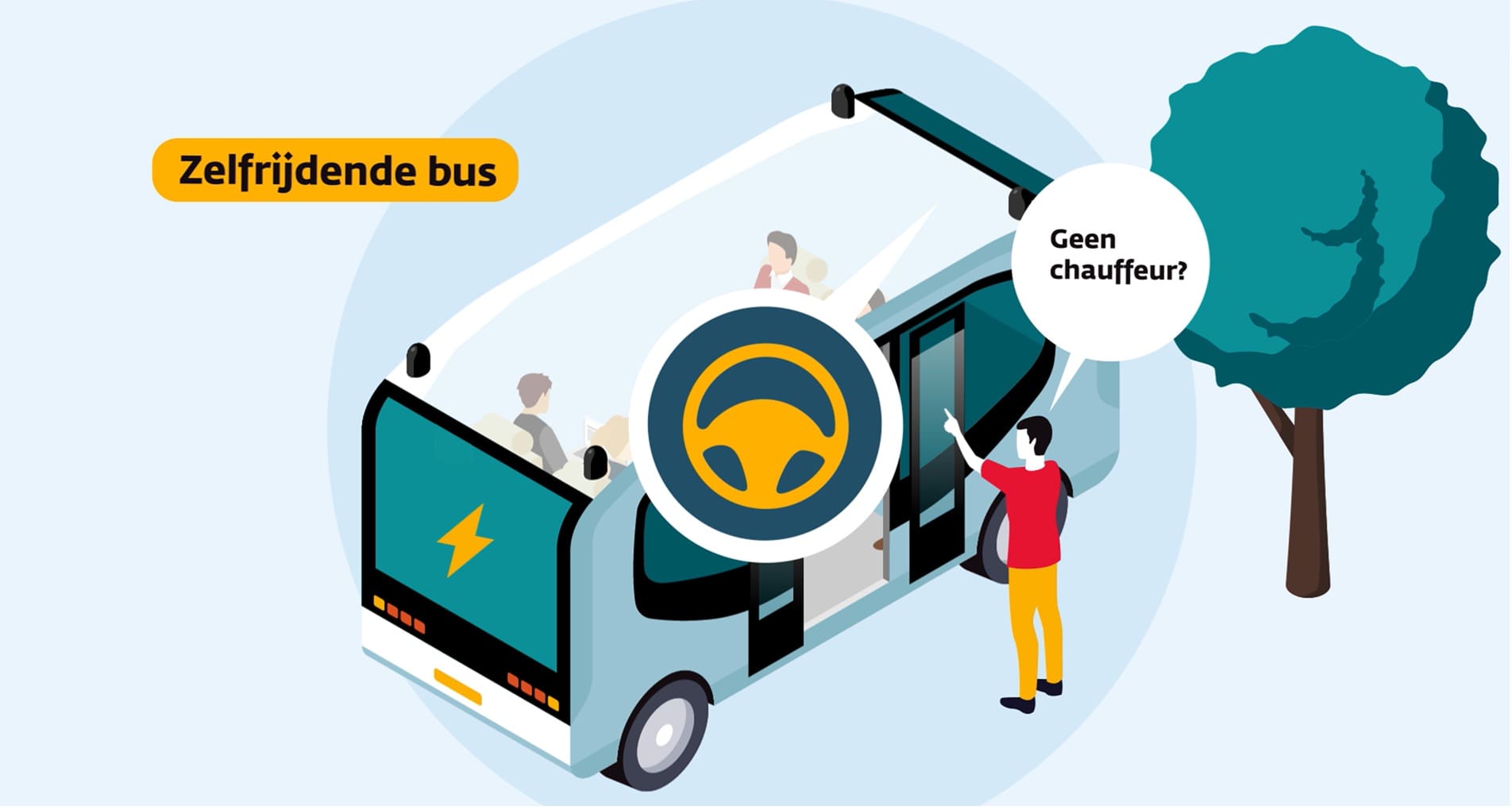 Schiphol-Hoofddorp in bus zonder chauffeur